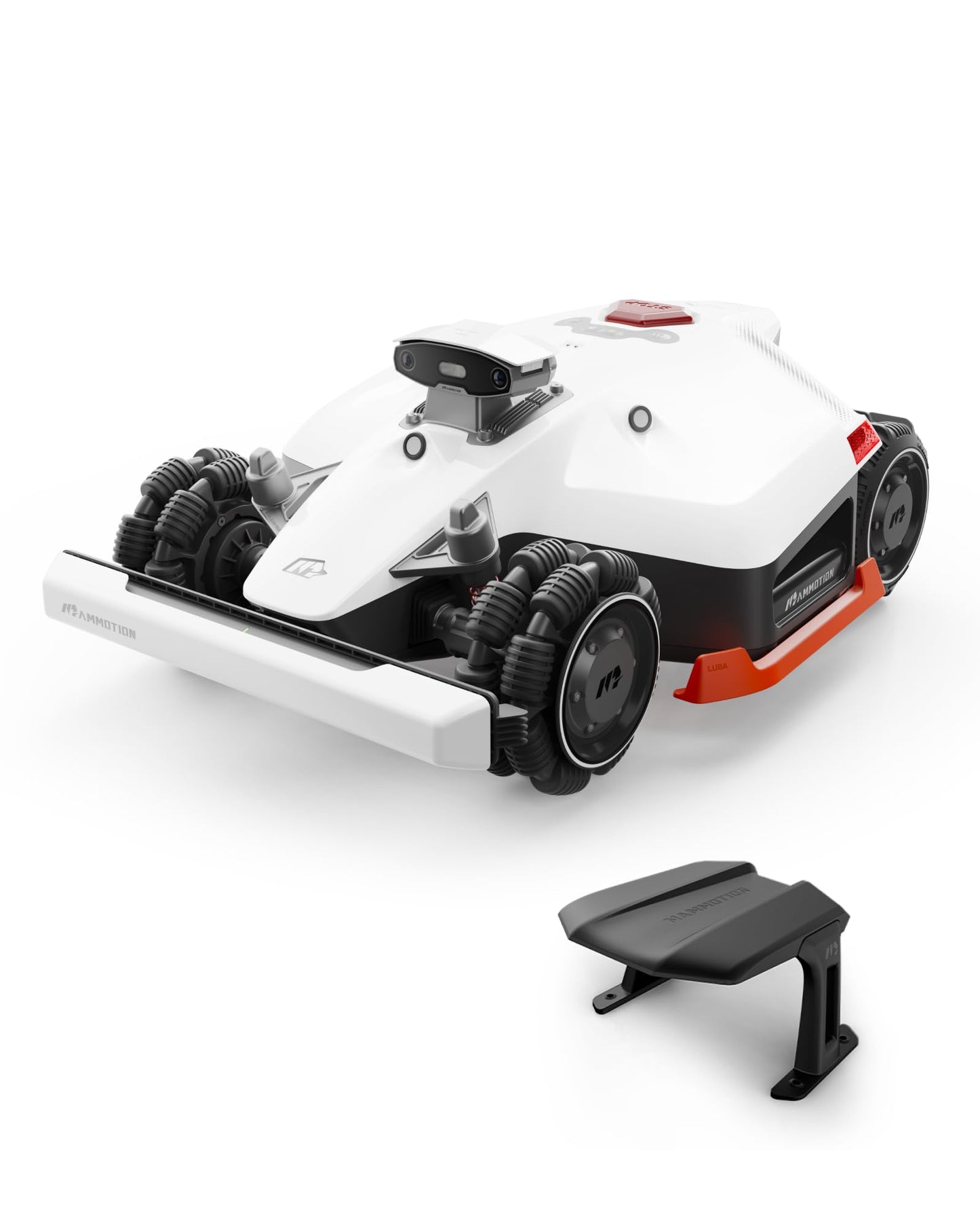 MAMMOTION LUBA 2 AWD 3000X Mähroboter ohne Begrenzungskabel, NetRTK+Vision, Keine RTK-Antenne erforderlich, Auto-Kartierung, Empf. 3000m², Max. 3600m², mit 4G-Modul, 80% Steigung