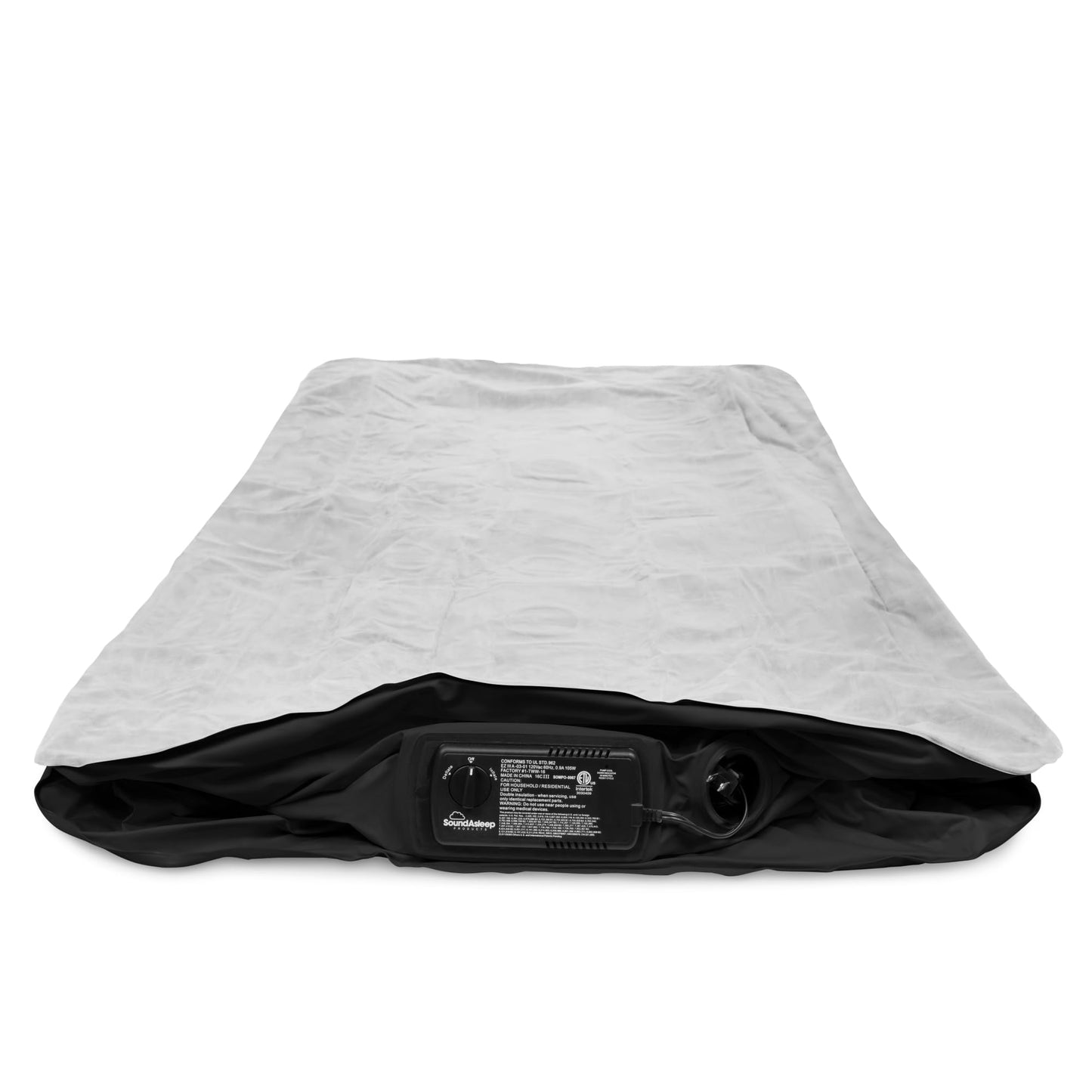 SoundAsleep Dream Series Double Air Mattress with ComfortCoil Tech & High-Capacity Pump – Raised, Adjustable, Portable