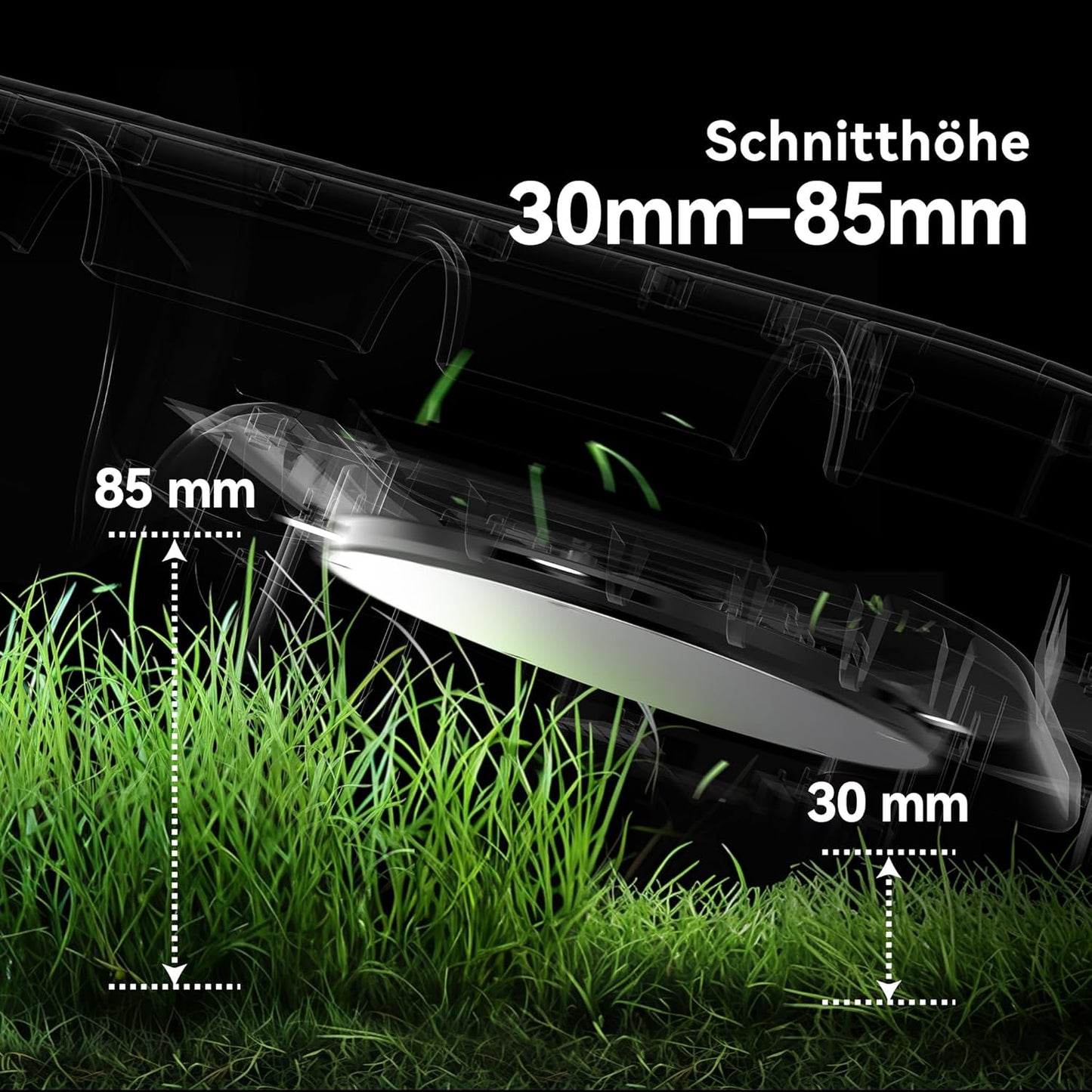 HOOKII Neomow X Pro Mähroboter ohne Begrenzungskabel, bis 6000㎡, 3D LiDAR SLAM+Vision Fusion Kartierung, Keine RTK-Station Erforderlich, mit 4G Modul und GPS, Schnitthöhe 30-85 mm, 45% Steigung, Leise