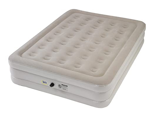 Serta Basic Queen Luftmatratze – Erhöhtes Luftbett mit externer AC-Pumpe, bequem und stabil für Gäste oder Reisen