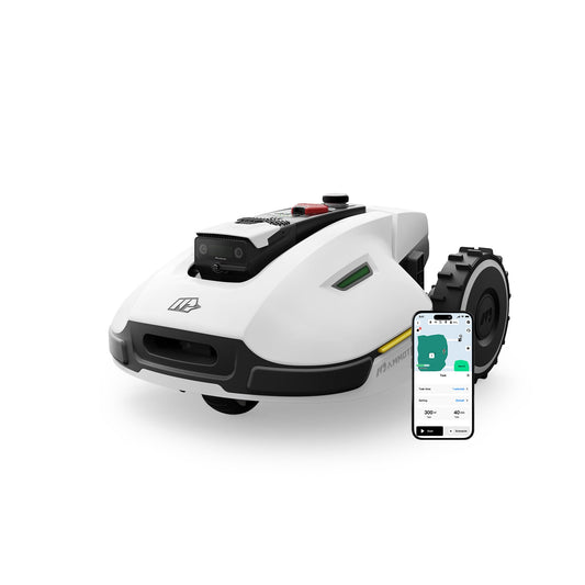 MAMMOTION YUKA 2000 Mähroboter ohne Begrenzungskabel, Max. 2800m², NetRTK+Vision, Keine RTK-Antenne, Auto-Kartierung, Empf. 2000m², Intelligenter Rasenmäher Roboter mit 4G-Modul, 50% Steigung
