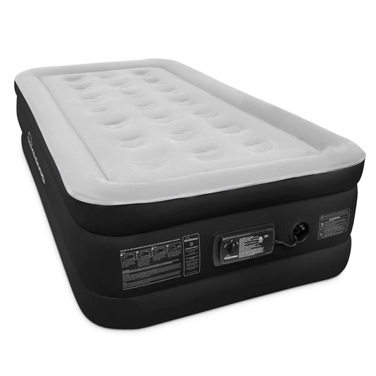 SoundAsleep Dream Series Double Air Mattress with ComfortCoil Tech & High-Capacity Pump – Raised, Adjustable, Portable