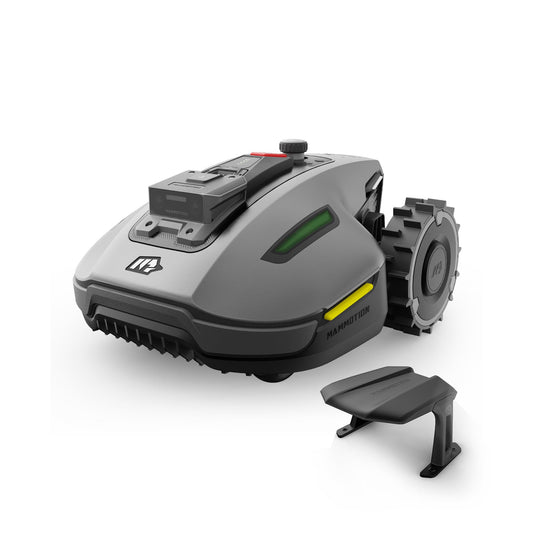 MAMMOTION YUKA Mini 700 Mähroboter mit Garagen-Kombination, NetRTK+Vision, Keine RTK-Antenne erforderlich, Auto-Kartierung, Empf. 700m², Max. 1100m², mit 4G-Modul, 50% Steigung(YUKA mini 700+Garage)