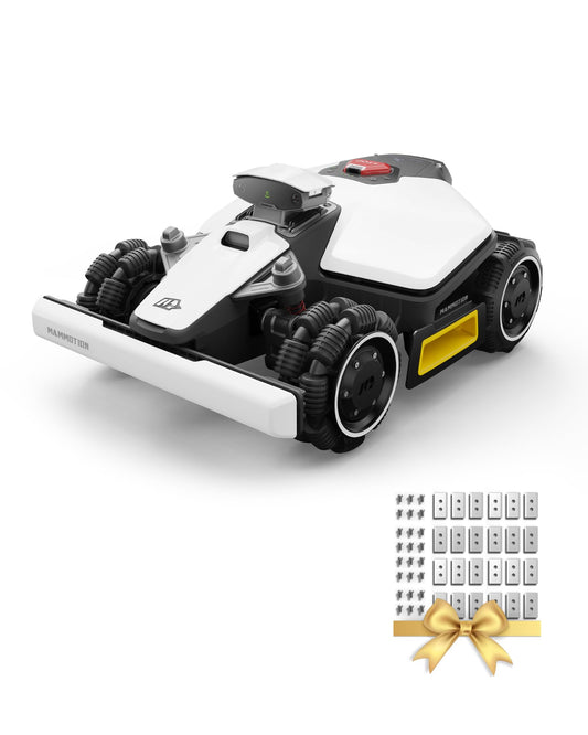 MAMMOTION LUBA mini AWD 1500 Mähroboter ohne Begrenzungskabel, NetRTK+Vision, Keine RTK-Antenne erforderlich, Auto-Kartierung, Empf. 1500m², Max. 1800m², mit 4G-Modul, 80% Steigung