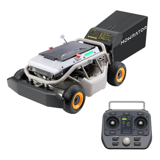 Mowrator S1 4WD Ferngesteuerter Rasenmäher 56V 18Ah – Multifunktionaler RC-Rasenmäher mit echter 21" Klinge, 3,8–11 cm Schnitthöhe, geeignet für 75 % Steigung (37°), Mähfläche bis 4500m²