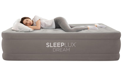 SLEEPLUX Dream AlwayzAire Queen Air Mattress with Built-in Pump – 50.8 cm Raised Bed for Home & Guests