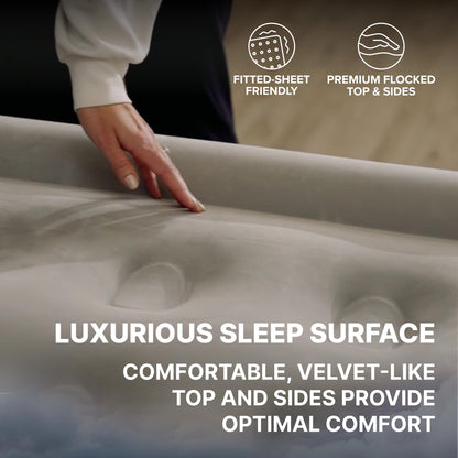SLEEPLUX Dream AlwayzAire Queen Air Mattress with Built-in Pump – 50.8 cm Raised Bed for Home & Guests