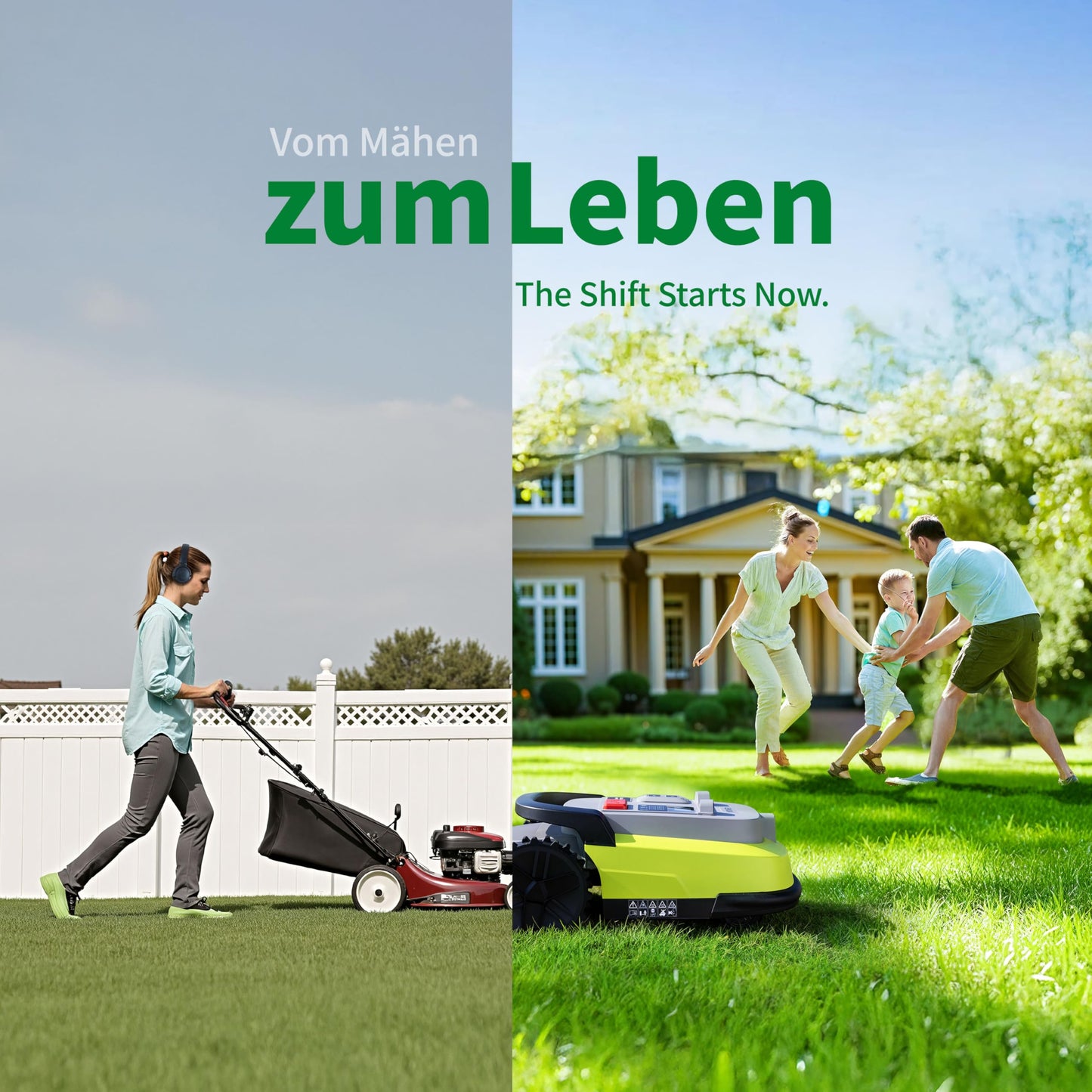 UBHOME M10 Mähroboter ohne Begrenzungskabel, Vision+RTK Fusion-Mapping,Smart-Navigation, Garten bis 1000m², Hindernisvermeidung, App-Steuerung,55% Steigung