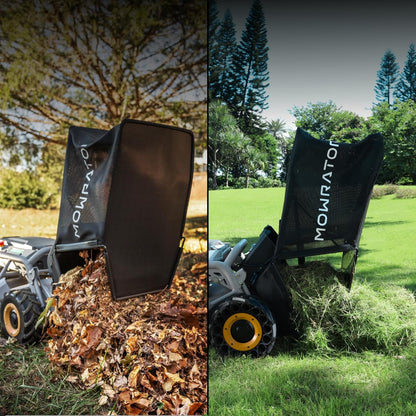 Mowrator Fernbedienung Rasenmäher S1 4WD 56V12Ah, Multifunktions RC Rasenmäher mit 3,8-10,9 cm Schnitthöhe 53,3 cm Schnittbreite für 75% Steigung (37°) zum Mähen von 0,75 Acres