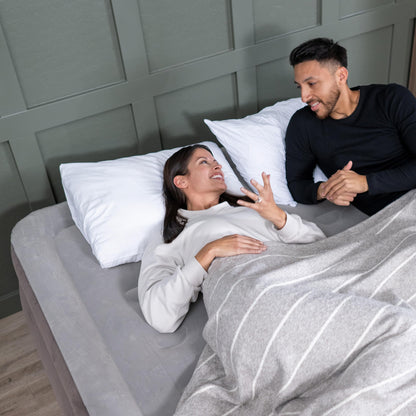 SLEEPLUX Dream AlwayzAire Queen Air Mattress with Built-in Pump – 50.8 cm Raised Bed for Home & Guests