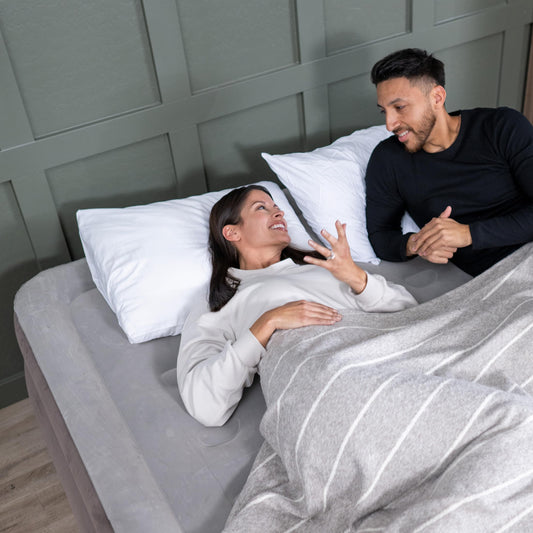 SLEEPLUX Dream AlwayzAire Queen Air Mattress with Built-in Pump – 50.8 cm Raised Bed for Home & Guests