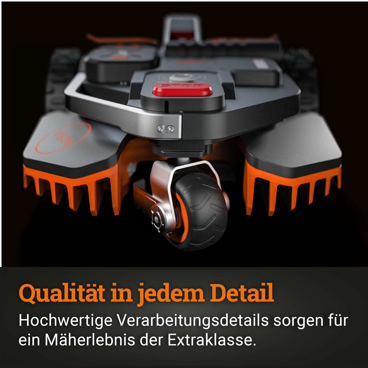 WORX Landroid Vision M800 WR208E.1 - Mähroboter ohne Begrenzungskabel für Gärten bis 800m², AI Rasenmäher Roboter (WLAN & Bluetooth, aktive Hindernisvermeidung mit KI-Technologie, Igelschutz)
