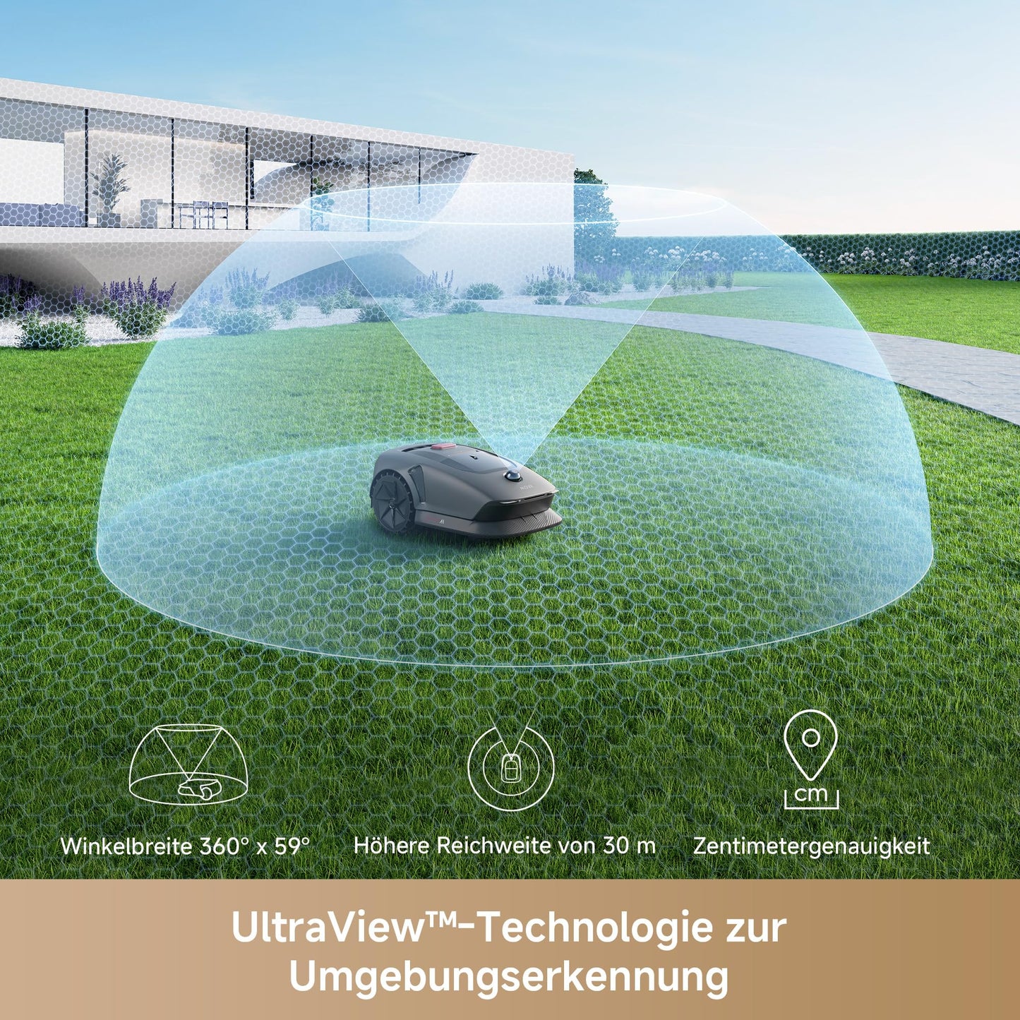 MOVA 600 Kit, Rasenmäher Roboter mit 81x Ersatzmesser,3D-LiDAR Mähroboter ohne Begrenzungskabel & genaue Kartierung bis 800 m², Smarte Hindernisvermeidung, App-Steuerung, U-förmiges Schneiden