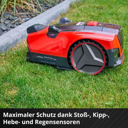 Einhell Mähroboter FREELEXO CAM PLUS 600 Power X-Change (18 V, Kamera statt Begrenzungsdraht, für 600 m², WiFi, Brushless, bis 25 % Steigung, inkl. 4,0 Ah Plus Akku)